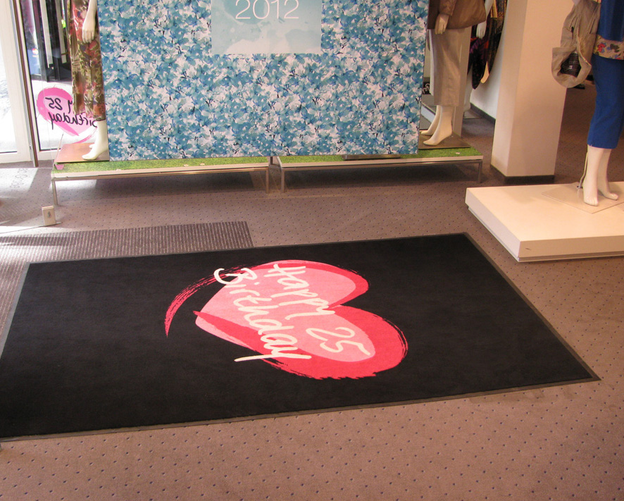 Tapis d’entrée anti-salissure imprimé sur toute la surface