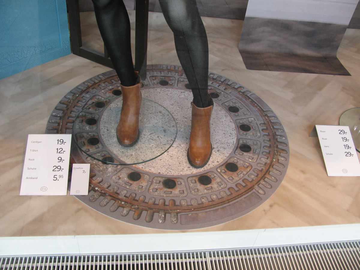 Tapis imprimé pour événement — détail